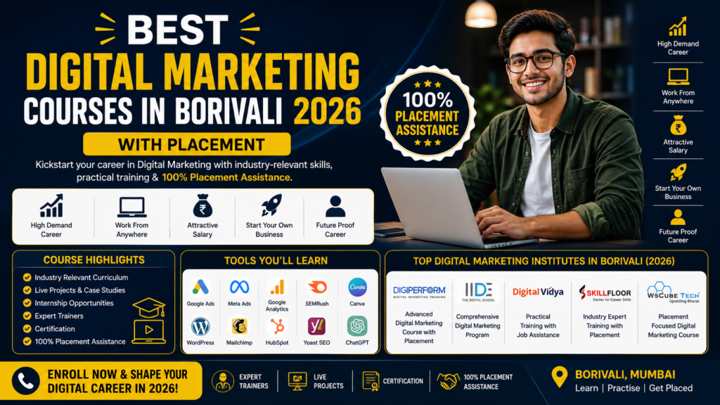 Best Digital Marketing Courses in Borivali 2026 with Placement